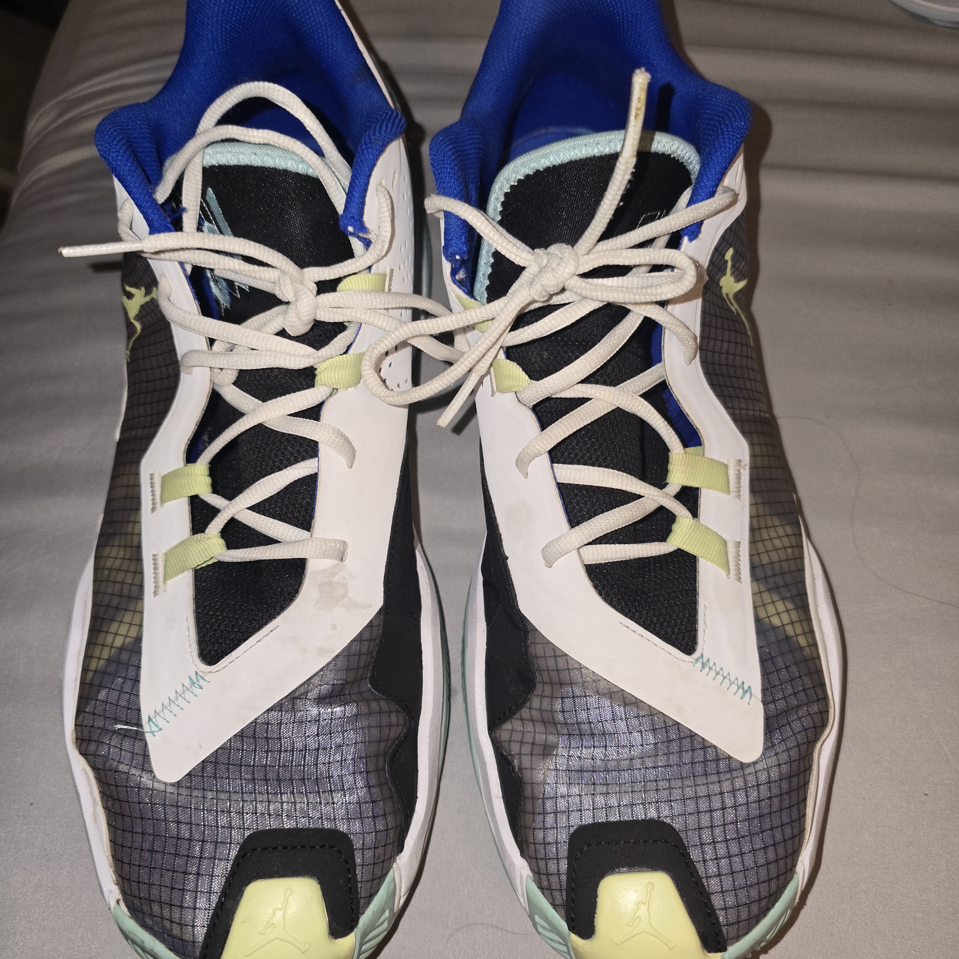 Air Jordan Men's Basketball Shoes Size 16 - Multi-Color (Blue/Black/White)